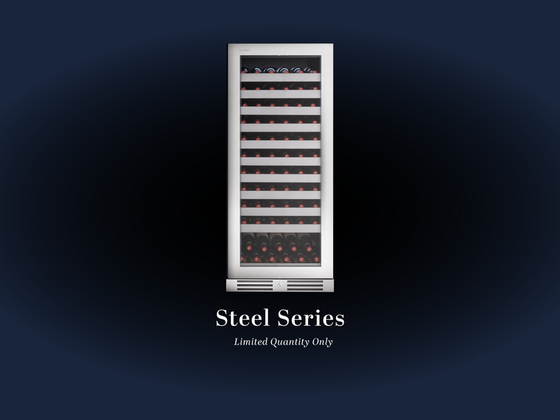 121 Bottles Wine Chiller Steel Series KN110WR