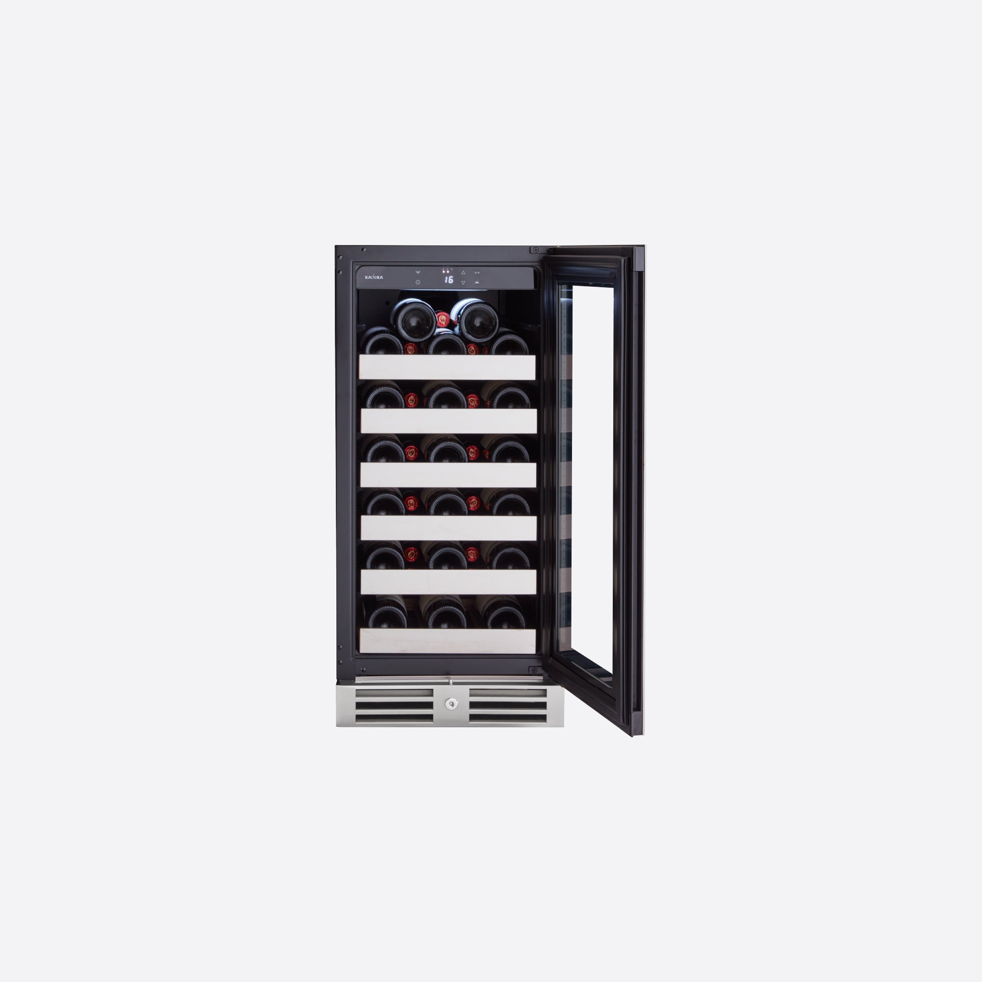 31 Bottles Wine Chiller Steel Series KN39WR