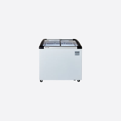 Curved Glass Ice Cream Freezer Showcase 180 litres KSF-180I