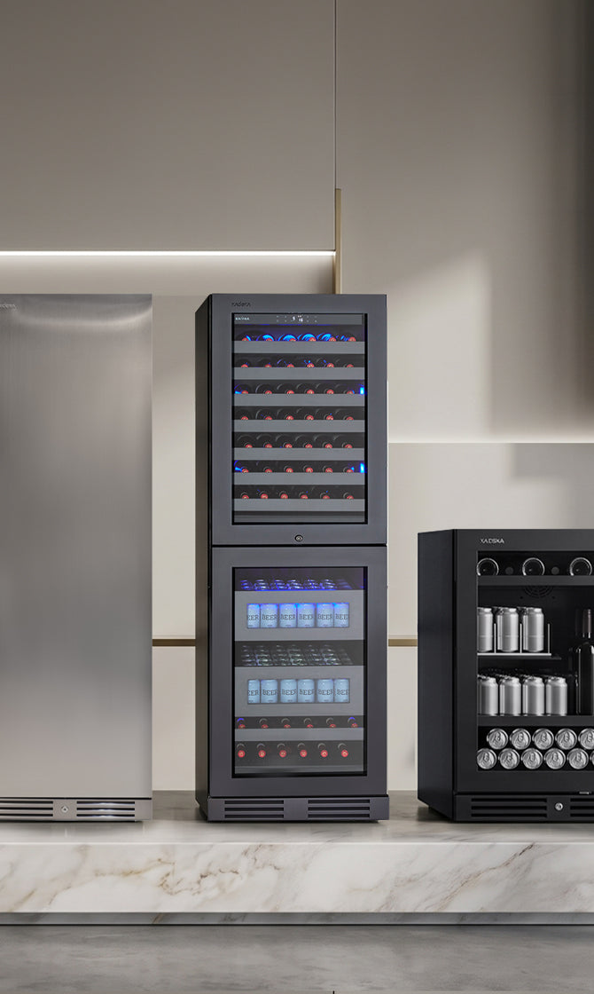 155 Bottles Wine Chiller Steel Series KN165T – Kadeka Official