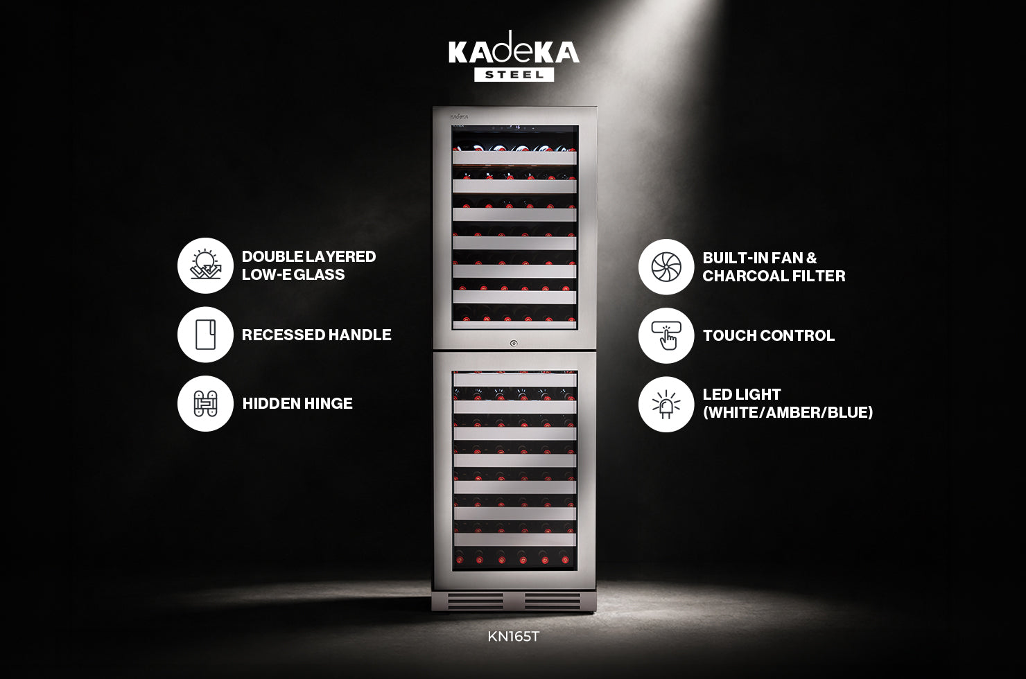 Looking for more options? 🍷Kadeka has you covered with our Steel Series Wine Chillers!